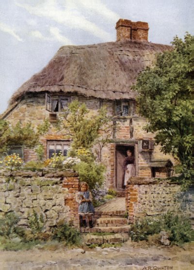 Cottage Door, Amberley, Sussex by Alfred Robert Quinton